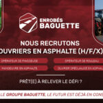 Visuel pour le recrutement d'ouvriers en asphalte au sein de Groupe Baguette