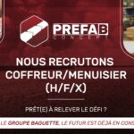 Visuel pour le recrutement d'un coffreur/menuisier (H/F/X) au sein du Groupe Baguette